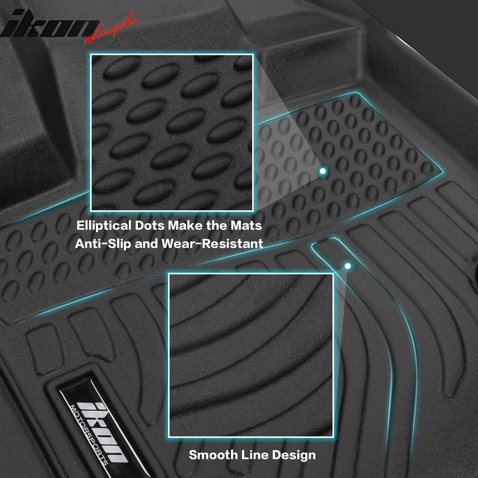 2018-2024 VW Tiguan 5/7 Seats 3D TPE All Season Floor Mats Carpets 3PC