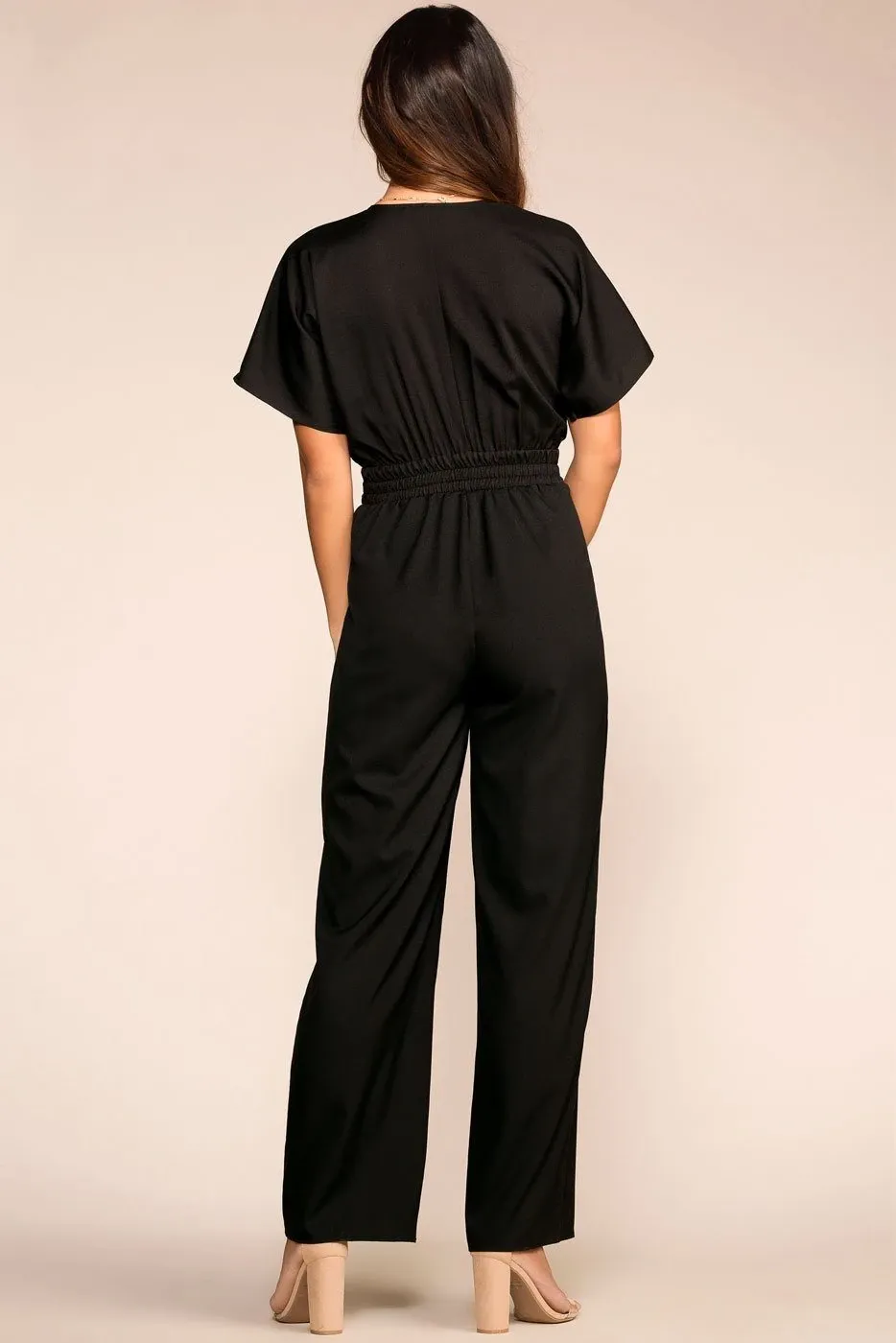 ALL BUSINESS BLACK JUMPSUIT