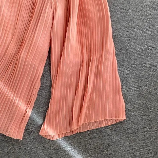 Aries Pleated Jumpsuit with Belt