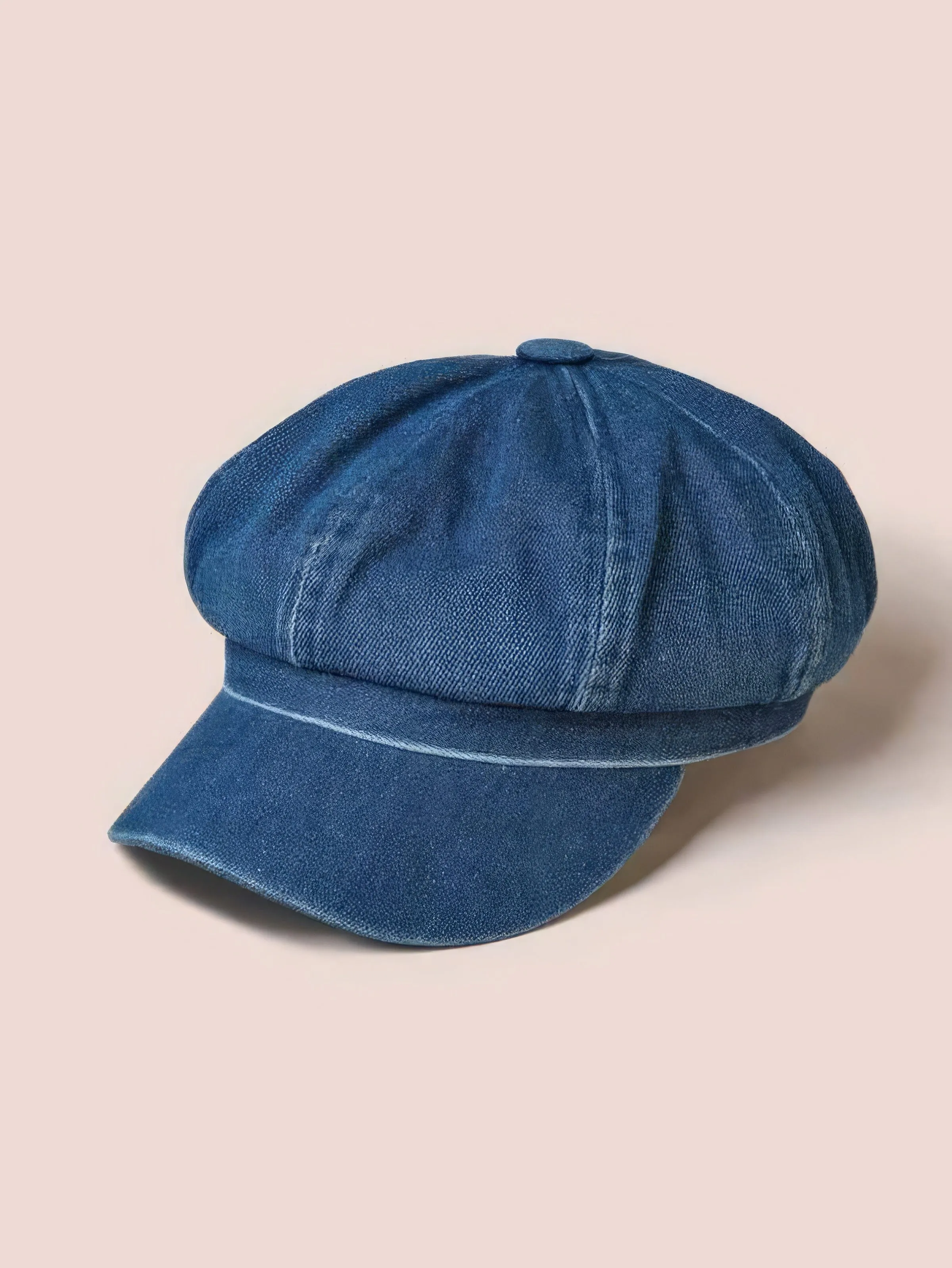 Autumn Denim Eight-Panel Cap