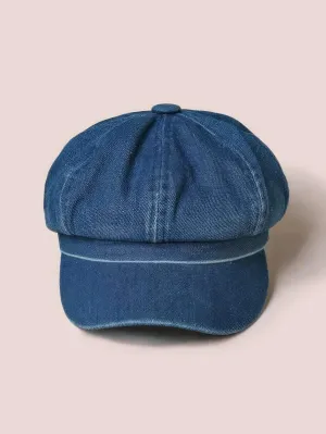 Autumn Denim Eight-Panel Cap