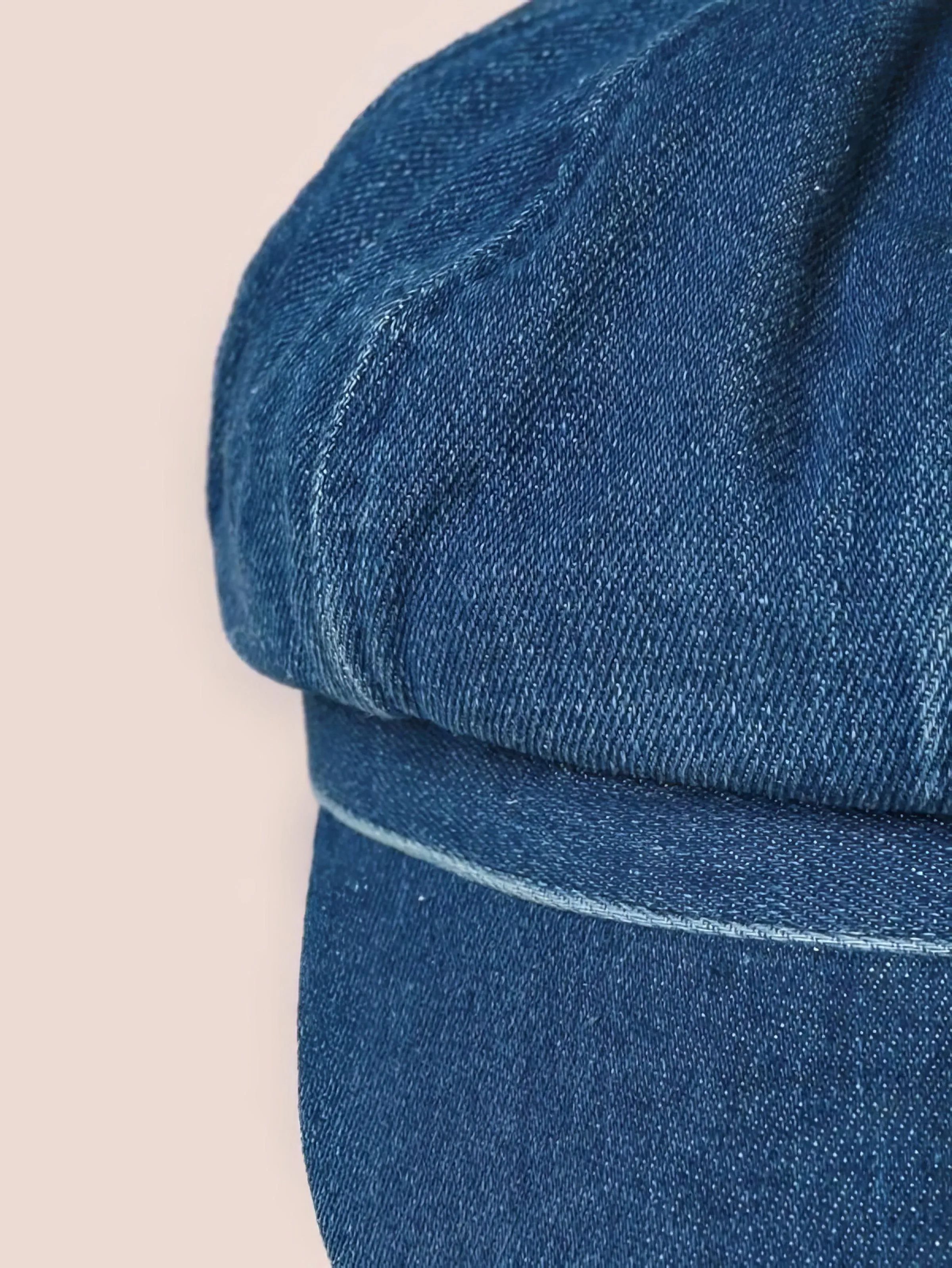 Autumn Denim Eight-Panel Cap