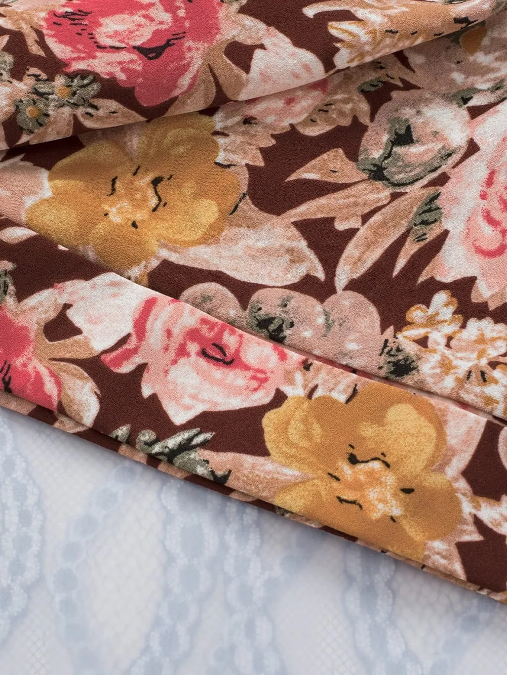 Autumnal Floral Print Blouse