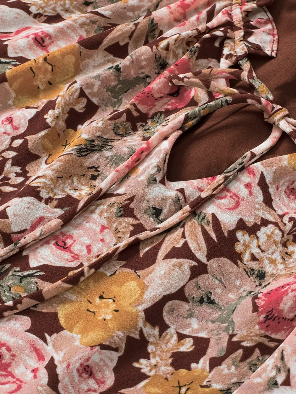 Autumnal Floral Print Blouse
