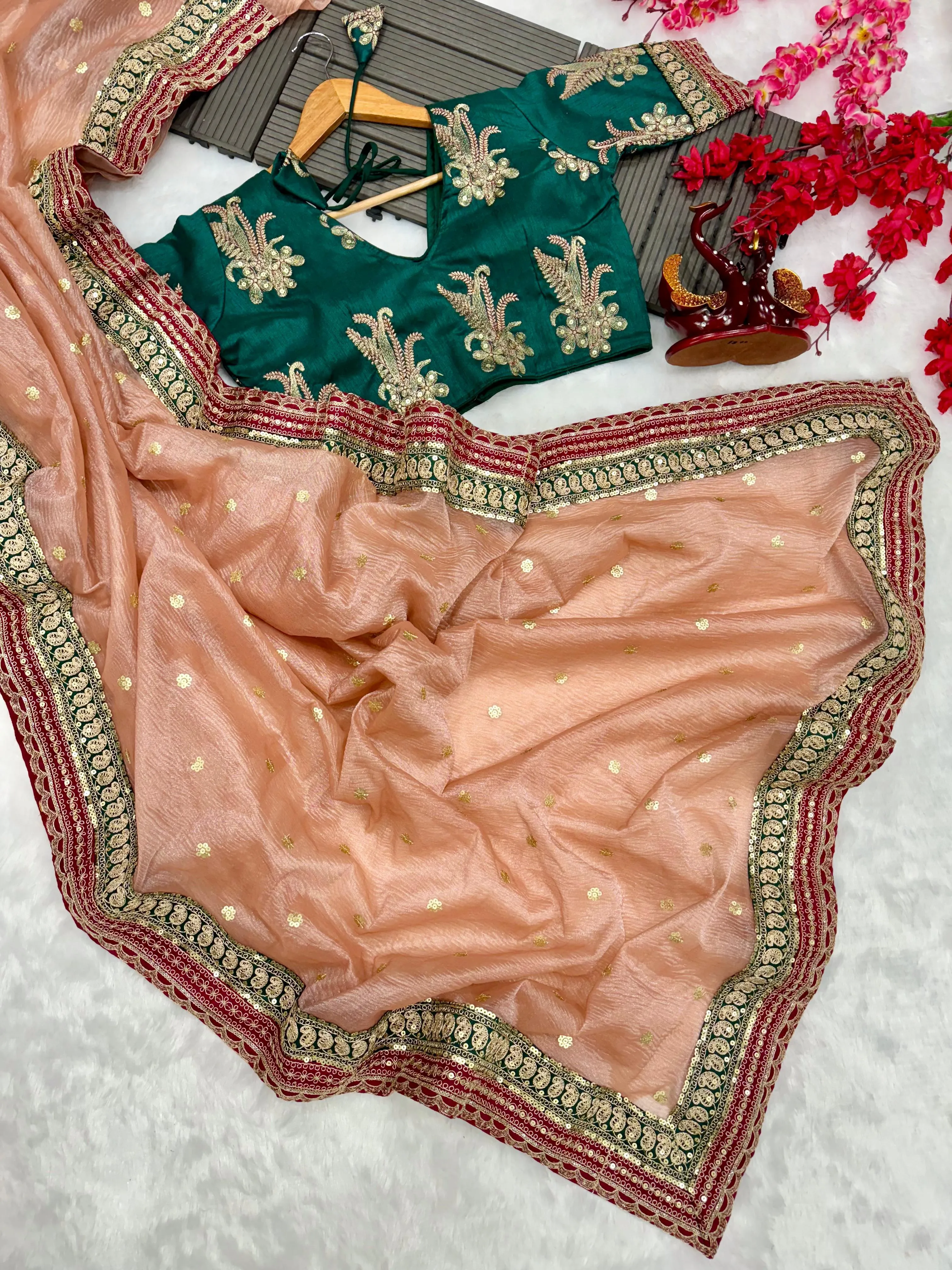 Banarasi Crush  saree