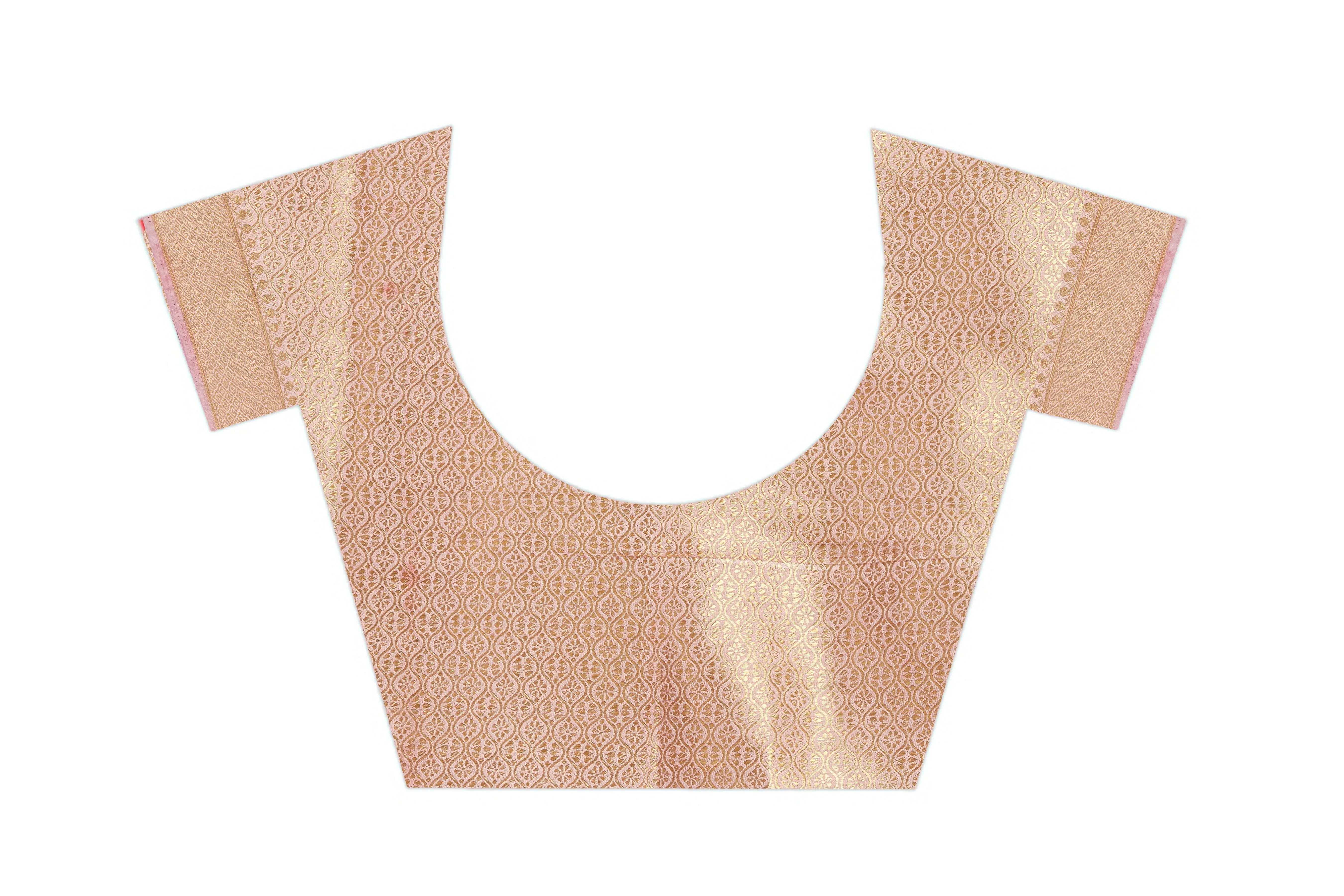 Brocade Elegance: Pure Mysore Silk Sarees in peach