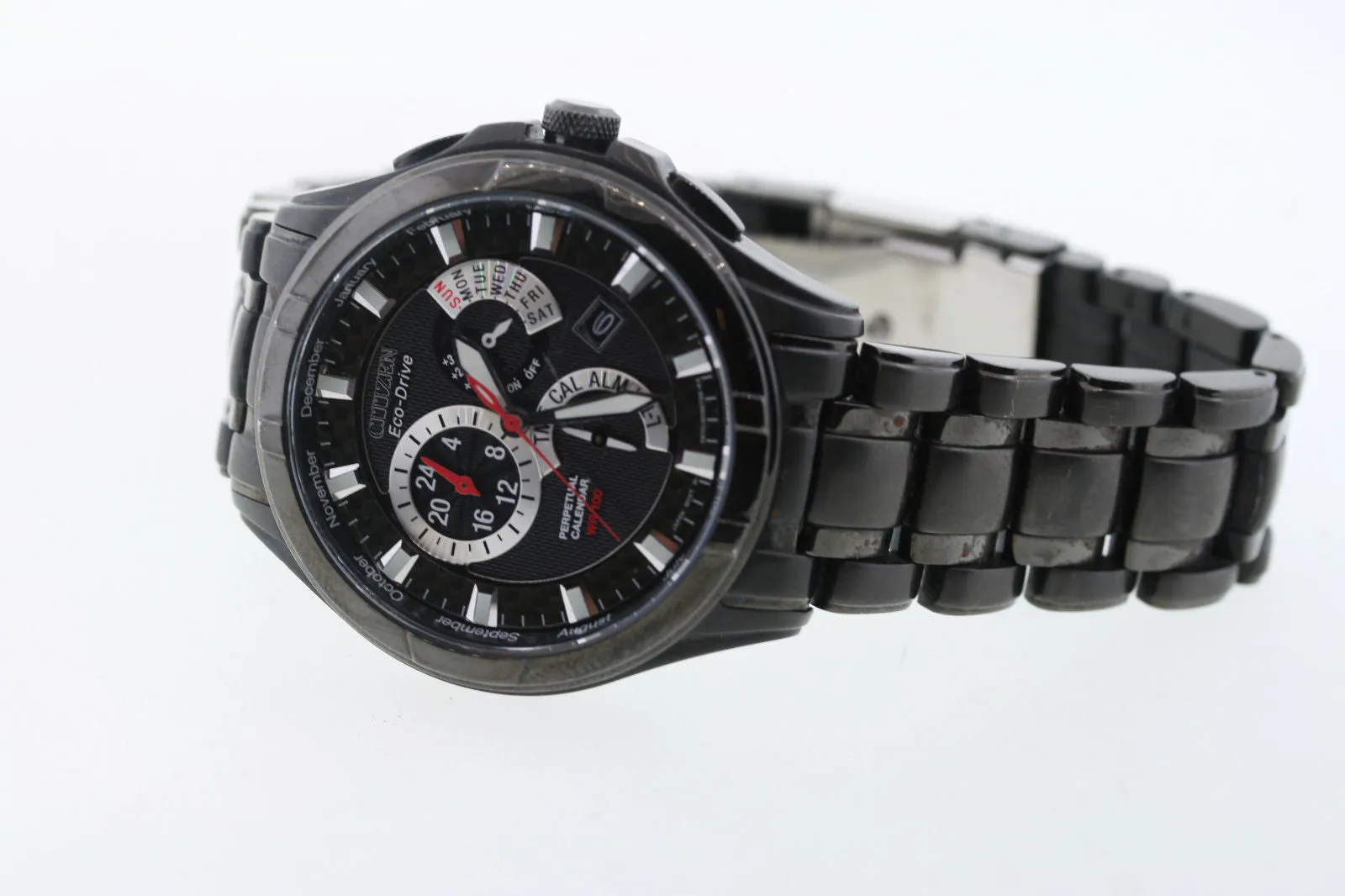 Citizen BL8097-52E Eco-Drive "Calibre 8700" Black Ion-Plated Steel Men Watches Lexor Miami