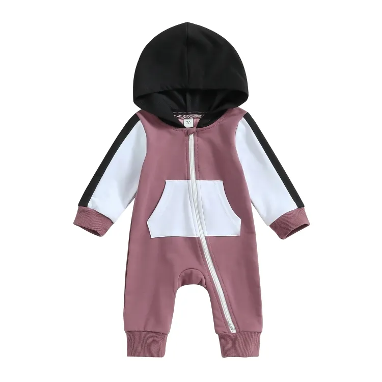 Color Block Pocket Cotton Jumpsuit