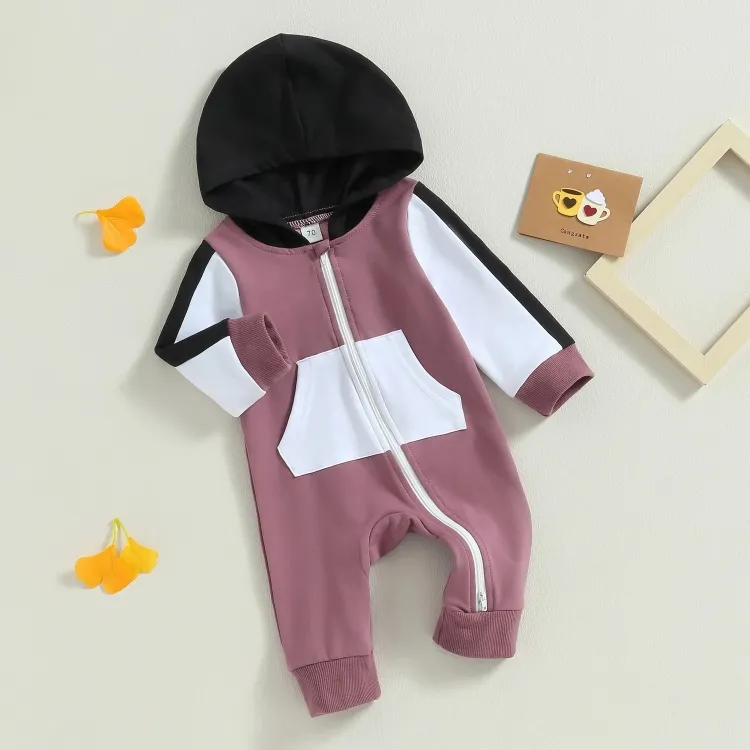 Color Block Pocket Cotton Jumpsuit