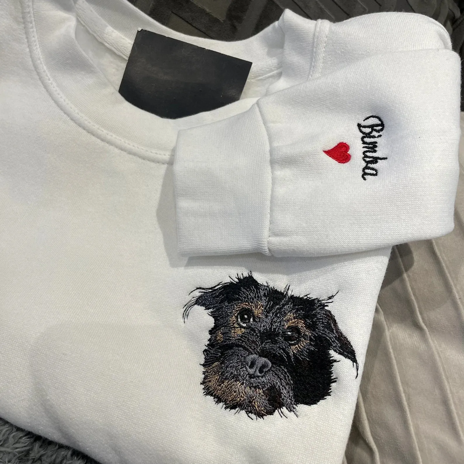 Custom Pet your photo Embroidered Sweatshirt, Personalized Pet Face Pet name Sweatshirt, Custom Pet Hoodie, Pet Sweater, pet portrait hoodie