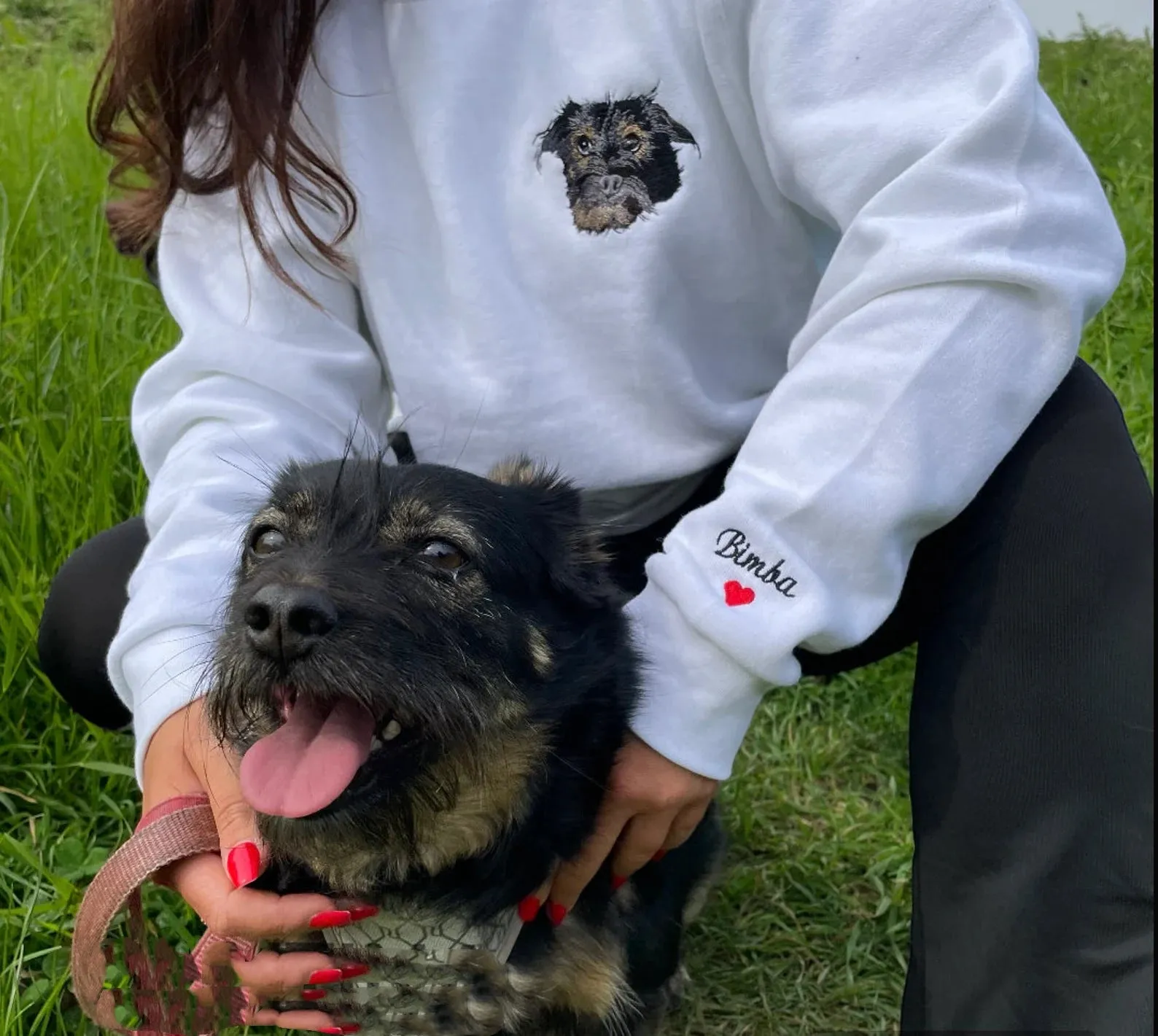 Custom Pet your photo Embroidered Sweatshirt, Personalized Pet Face Pet name Sweatshirt, Custom Pet Hoodie, Pet Sweater, pet portrait hoodie