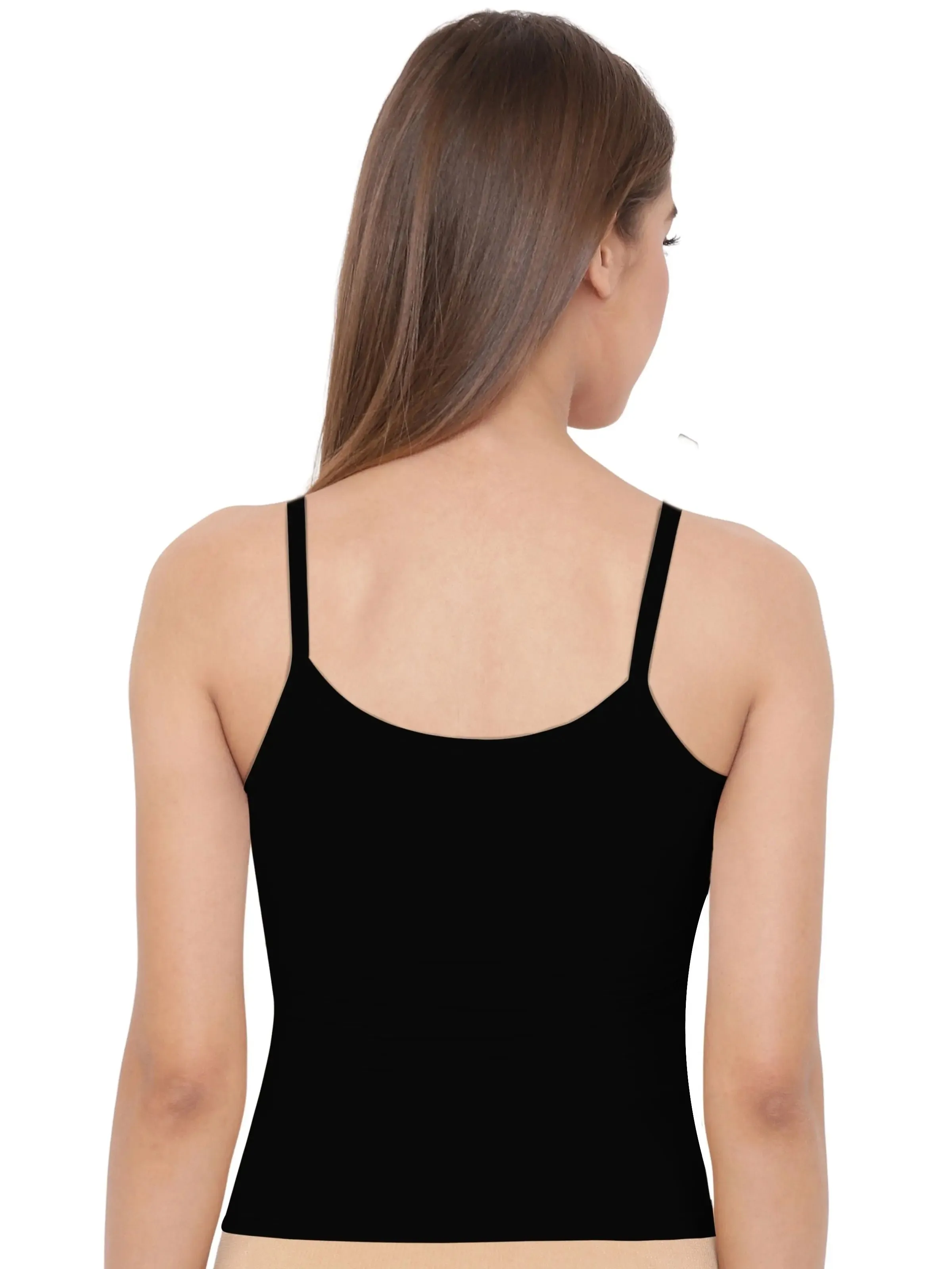 D'chica Black & White Basic Cotton Camisole for Girl Ð Pack of 2, Soft, Sleeveless, Lightweight, and Perfect for Everyday Wear