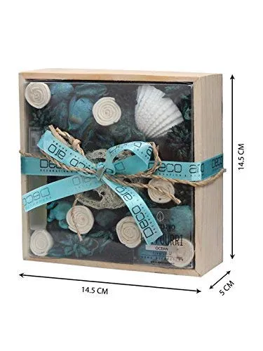 Deco aro Natural Dried Flowers Leaves Seeds Wooden Flakes Natural Potpourri, Ocean Fragrance - 250g