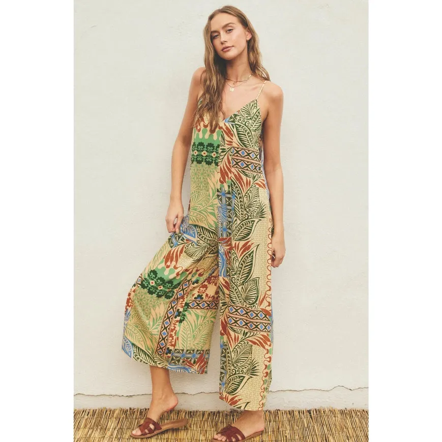 Desert Bliss Tie Back Detail Jumpsuit