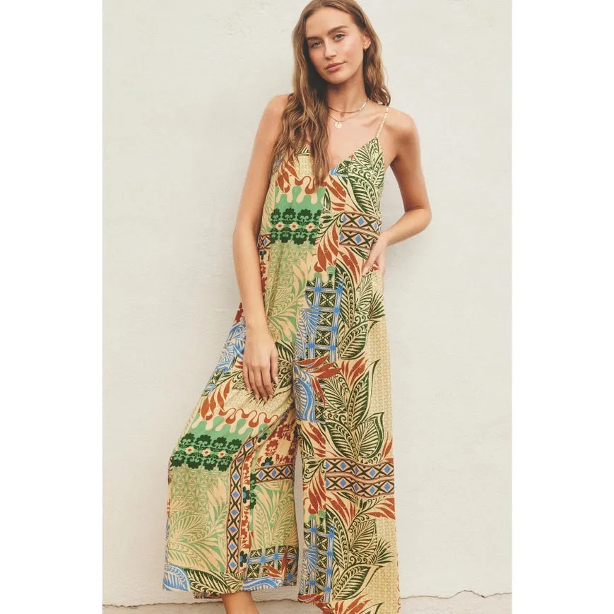 Desert Bliss Tie Back Detail Jumpsuit