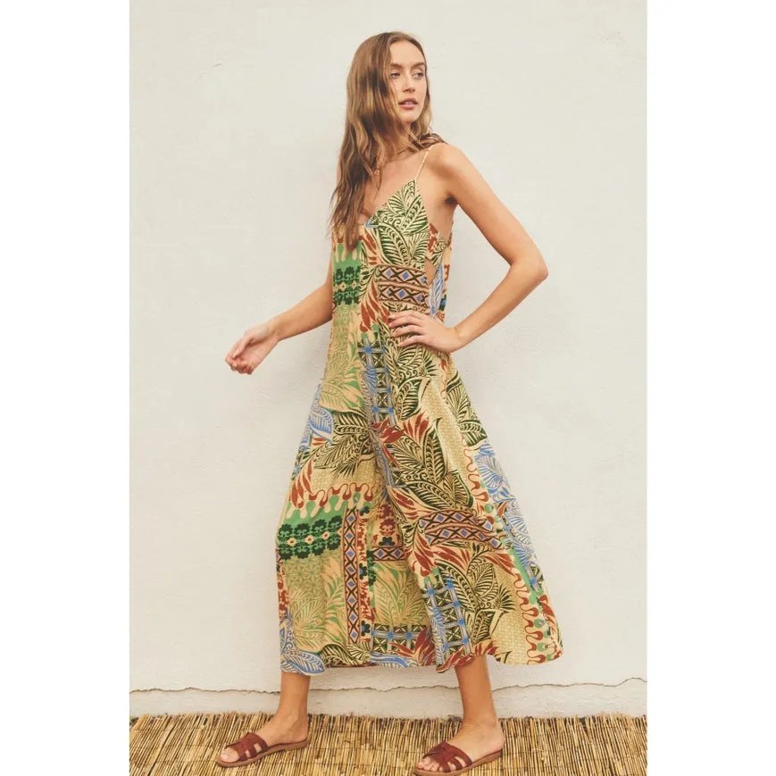 Desert Bliss Tie Back Detail Jumpsuit