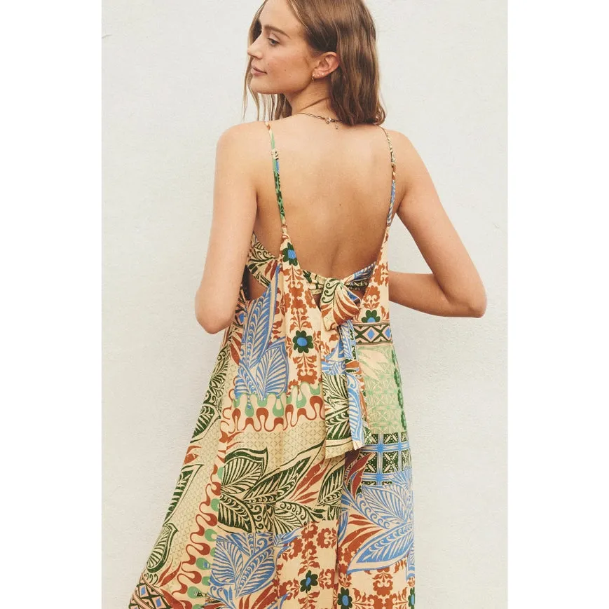 Desert Bliss Tie Back Detail Jumpsuit