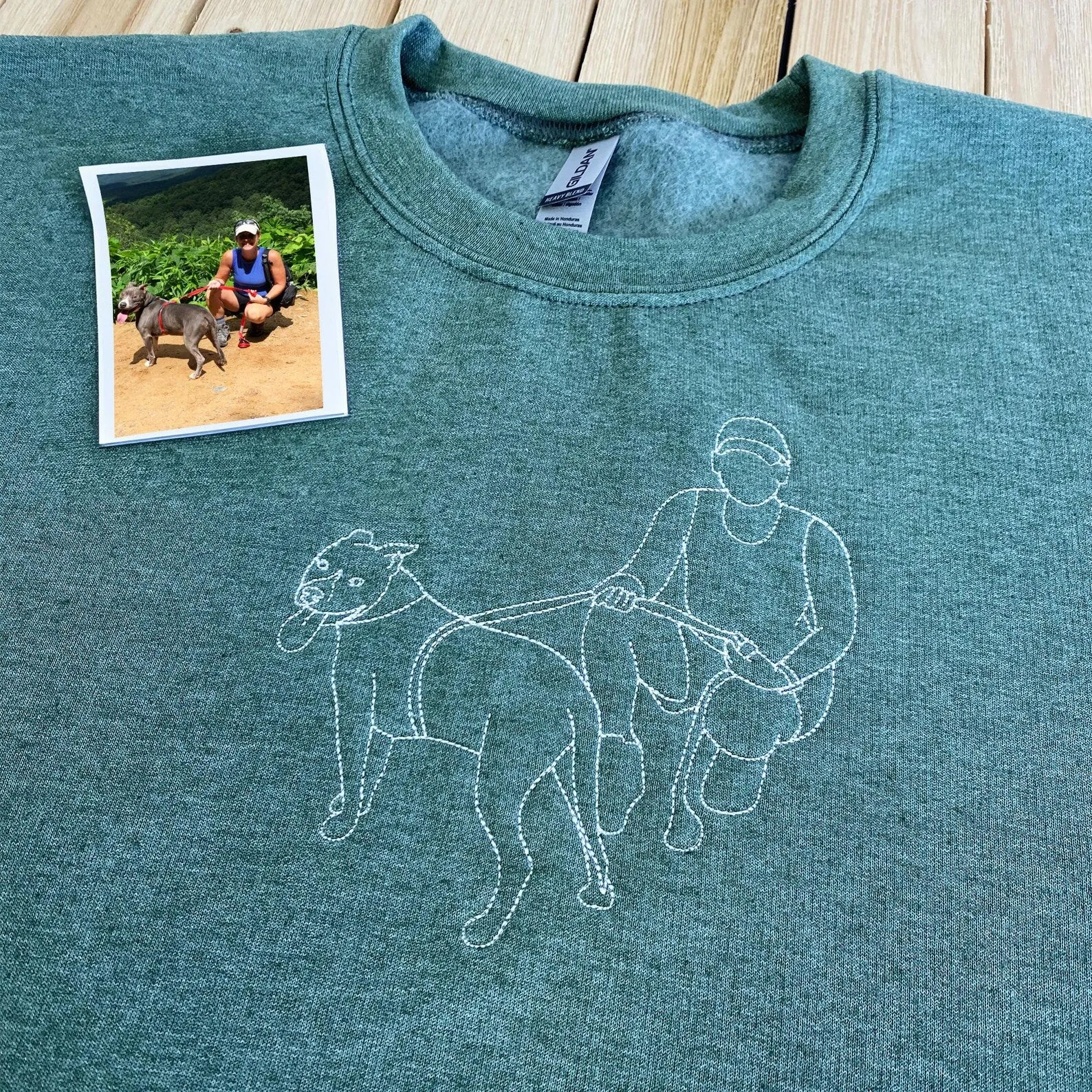 Embroidered Dog Sweatshirts,Custom Embroidered Pet Sweatshirts, Custom Dog Sweatshirts, Special Birthday Gift for Dog Mom/Dad, Pet Memorial