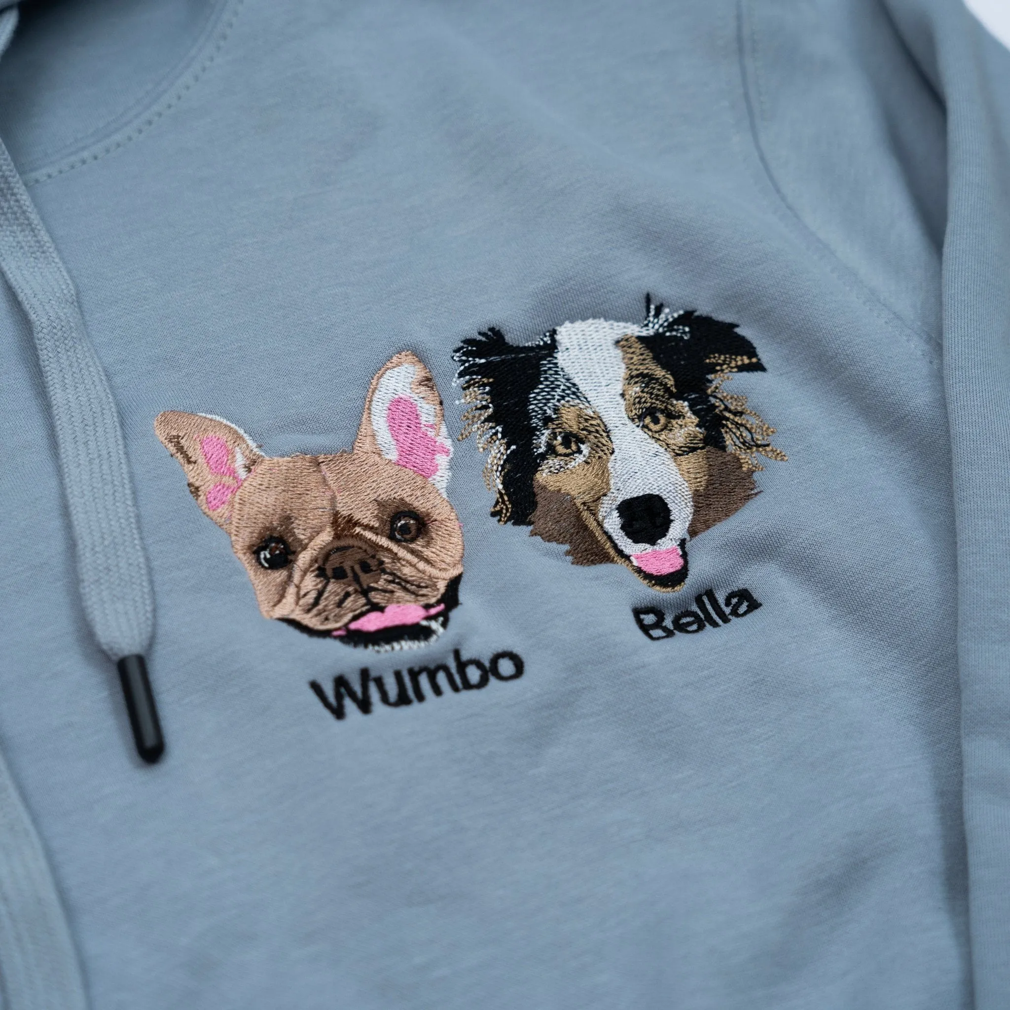 Embroidered Hoodie | Custom With Your Pet's Face & Name