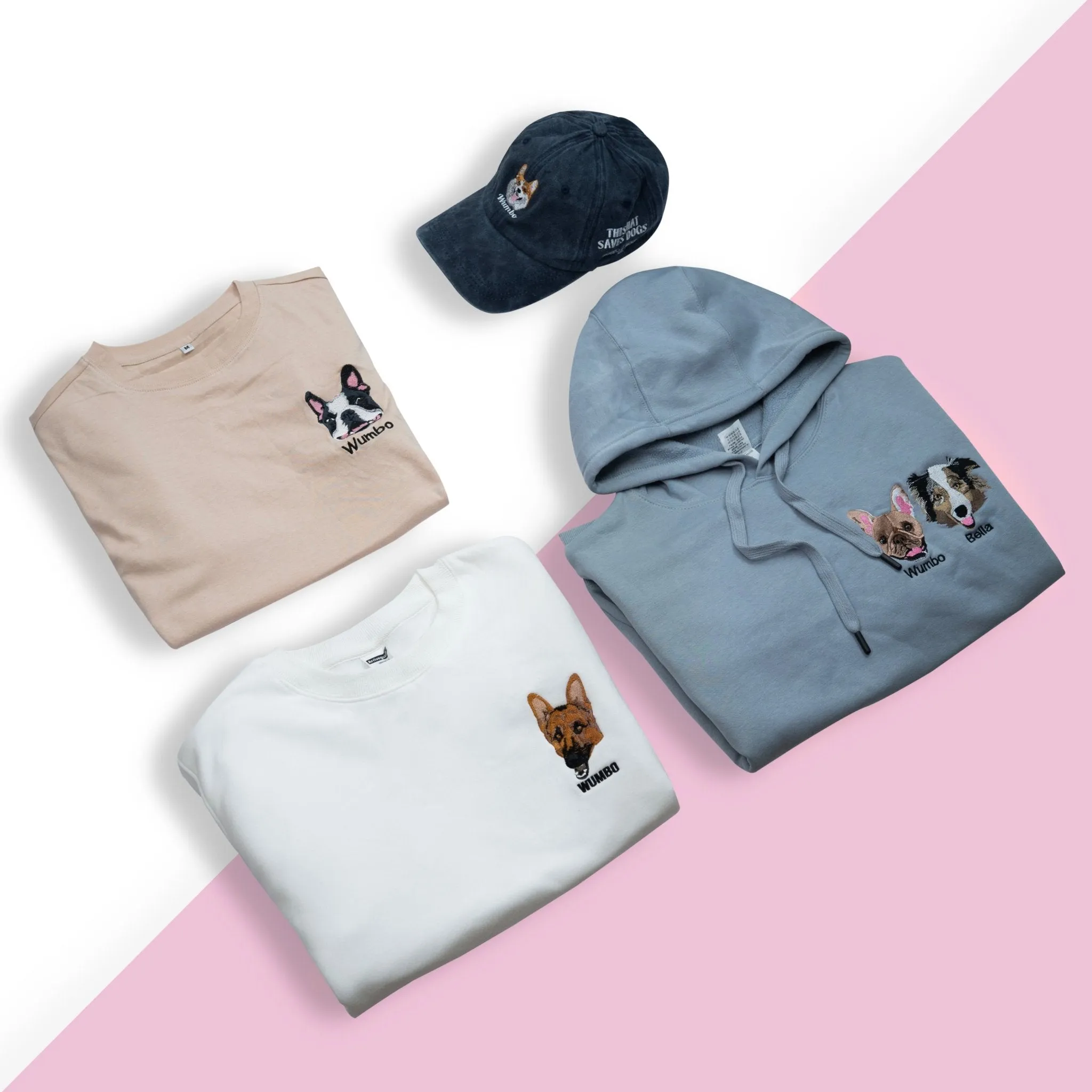 Embroidered Hoodie | Custom With Your Pet's Face & Name