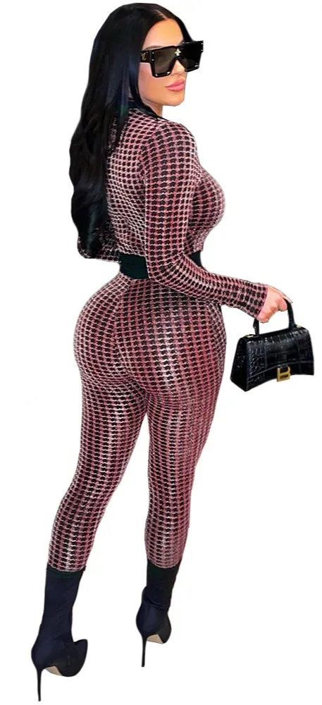 Fashion Sexy Button Cardigan Printed Wholesale Women'S Jumpsuits