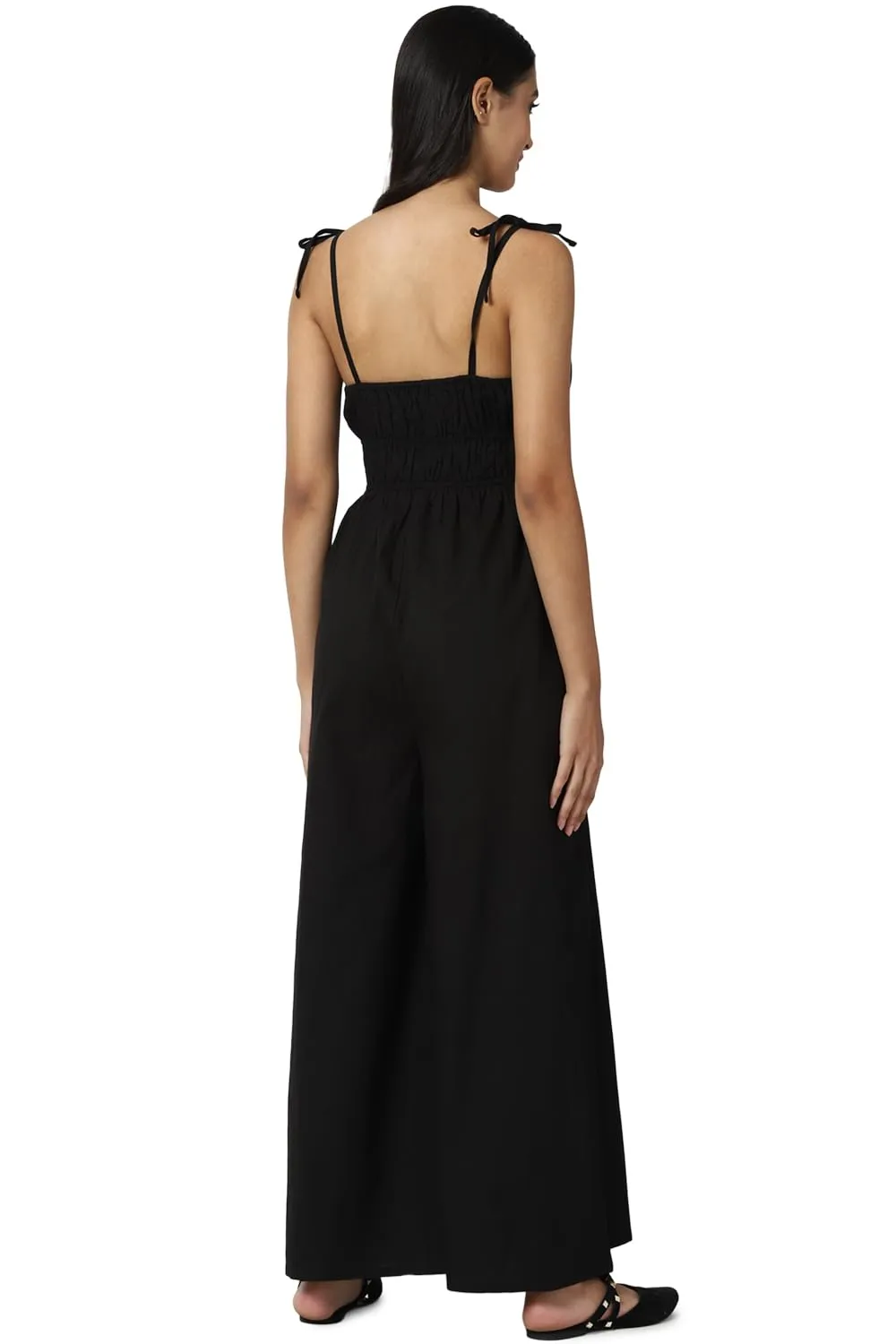FOREVER 21 women's Cotton Classic Midi Dress (594710_Black