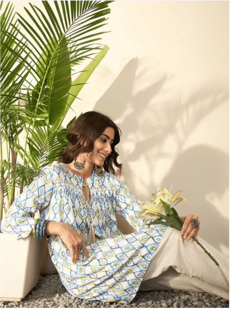 Geometric Printed Kurta