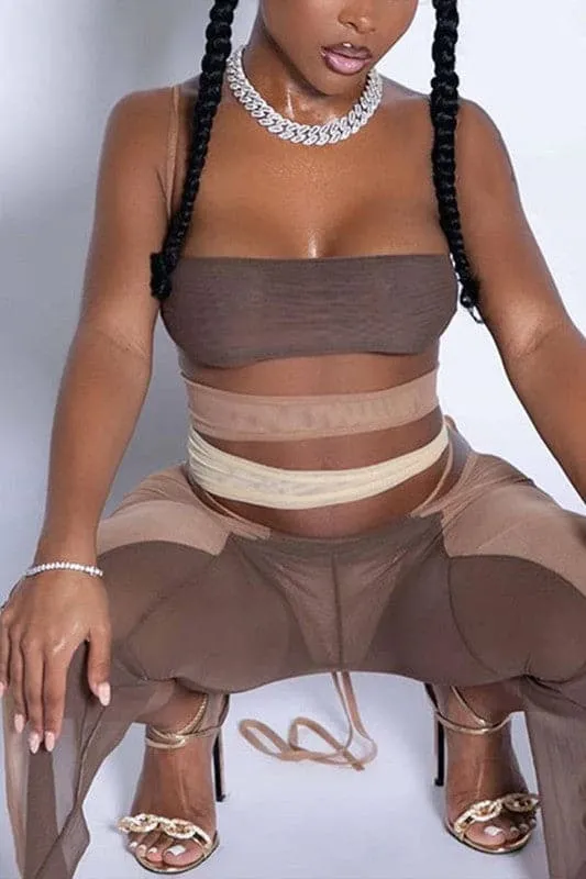 JX175 Mesh Cutout Party Jumpsuit
