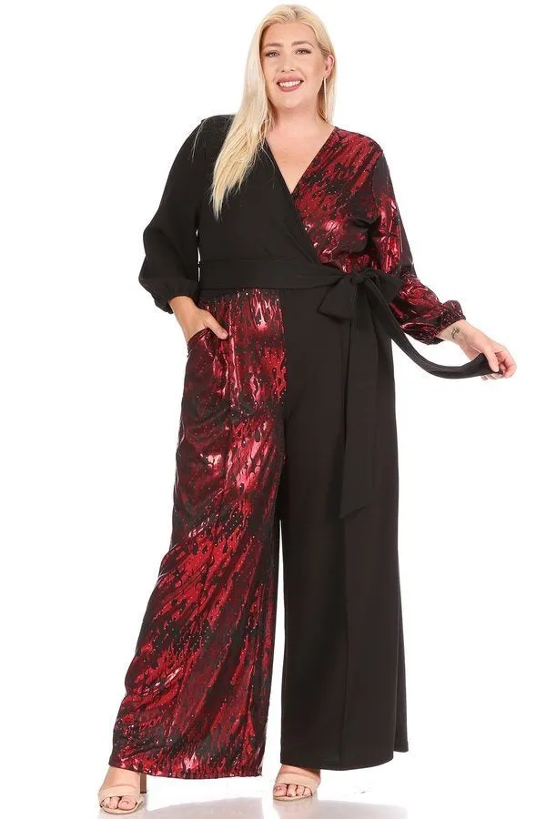 Karen T Designs 9281 Color-block Jumpsuit