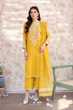 La Rosaa - Spring Summer RTW Collection - Mustard - 3Pc