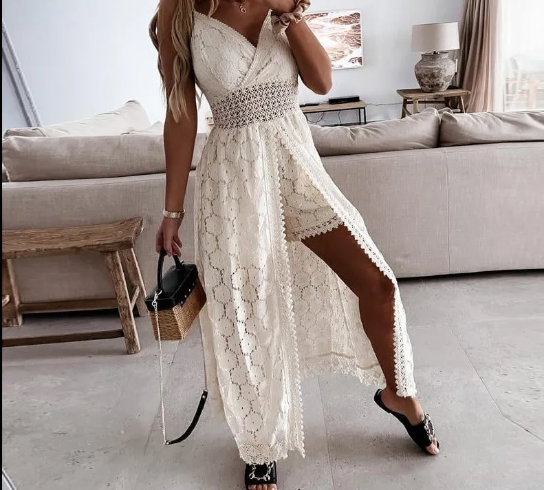 Lace Crochet Jumpsuit