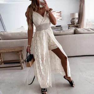 Lace Crochet Jumpsuit