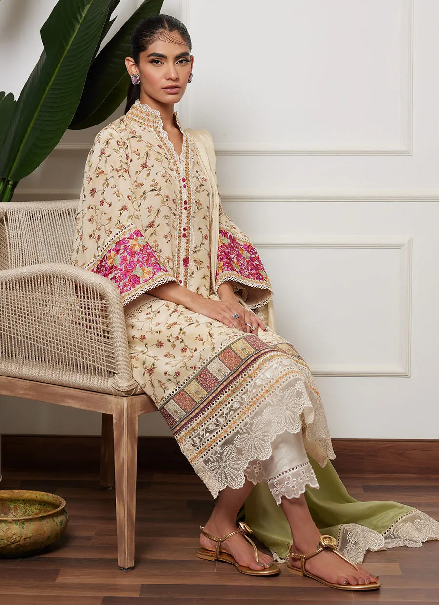 Lea Autumn Winter '23 - Safiya Shirt And Dupatta