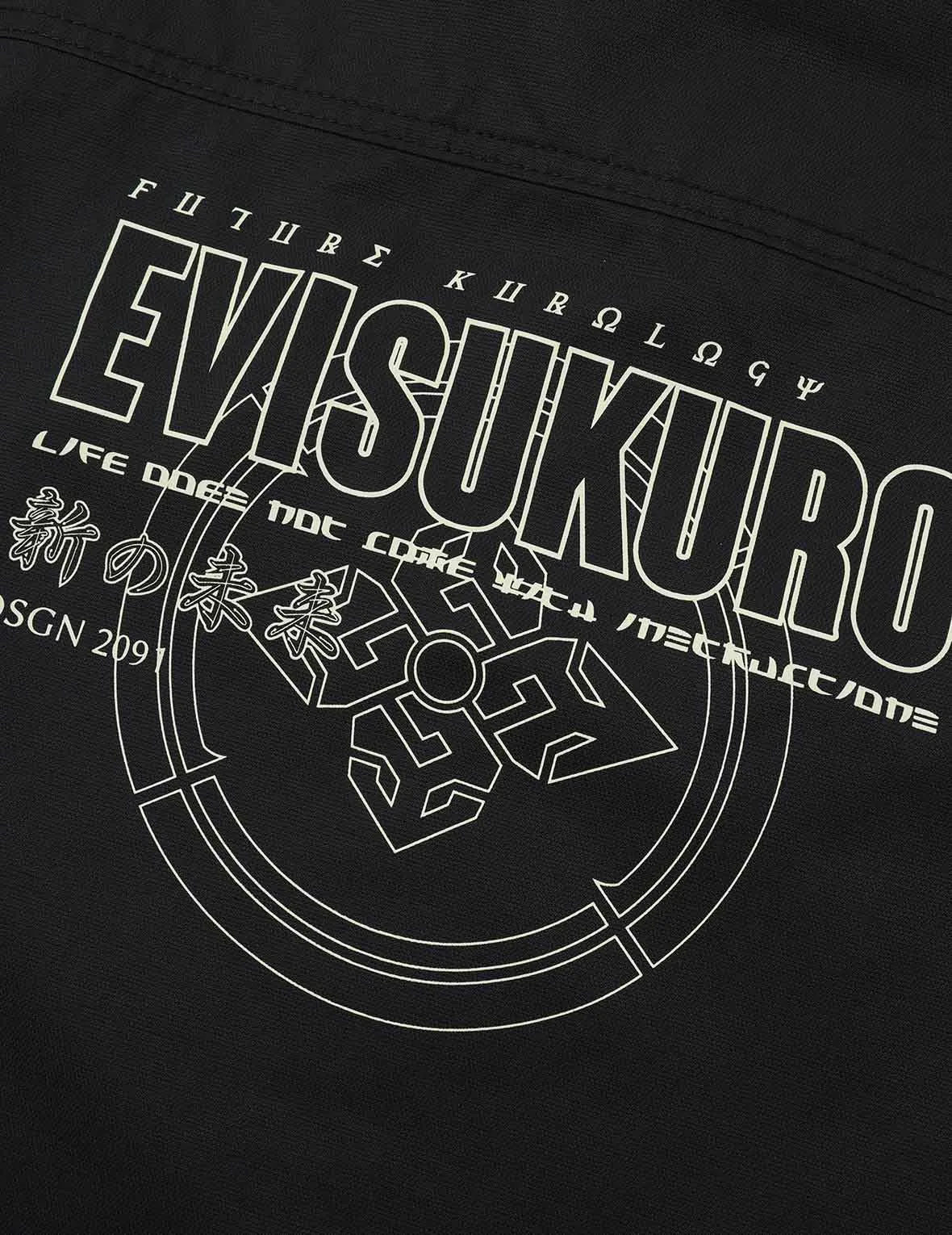 Logo Print Multi Pocket Mock 2-in-1 Shirt