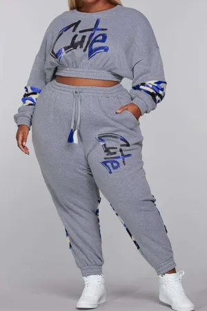 L'Rev37 PRTP3088M PlusSize 2pc Jog Set