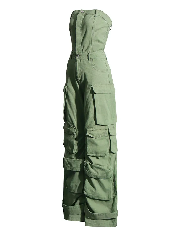 Malika Cargo Jumpsuit