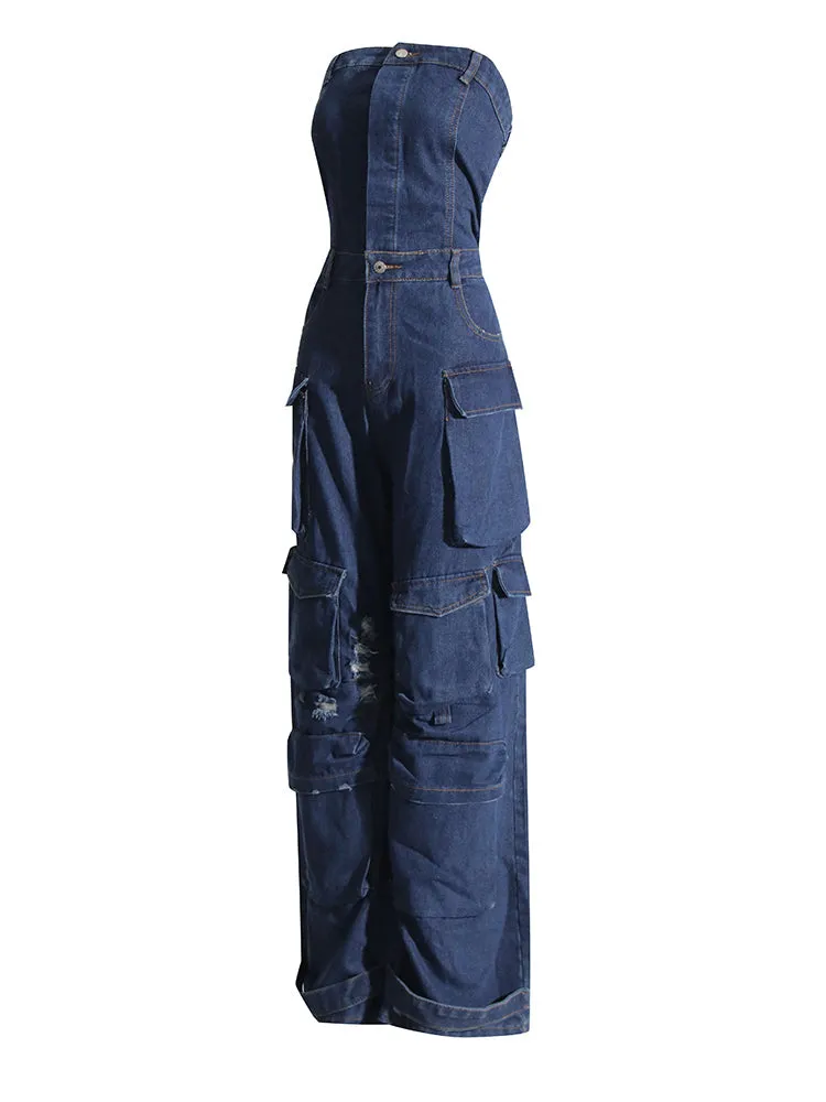 Malika Cargo Jumpsuit