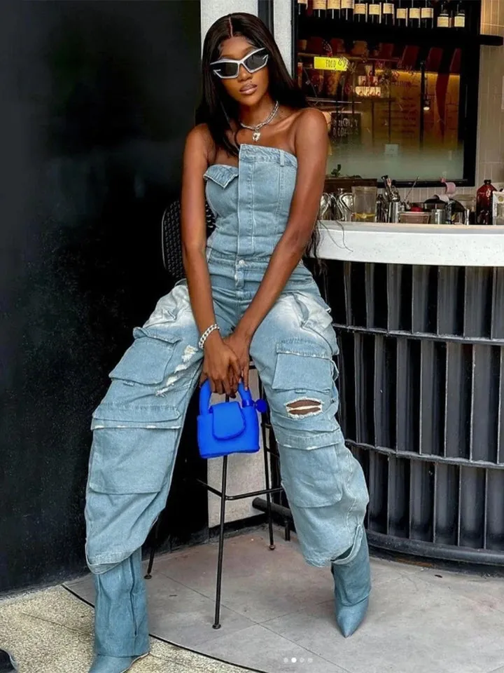 Malika Cargo Jumpsuit