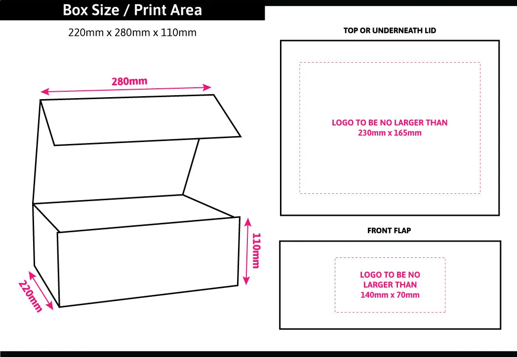 Matt Baby Blue Foil Printed Boxes 220x280x110mm