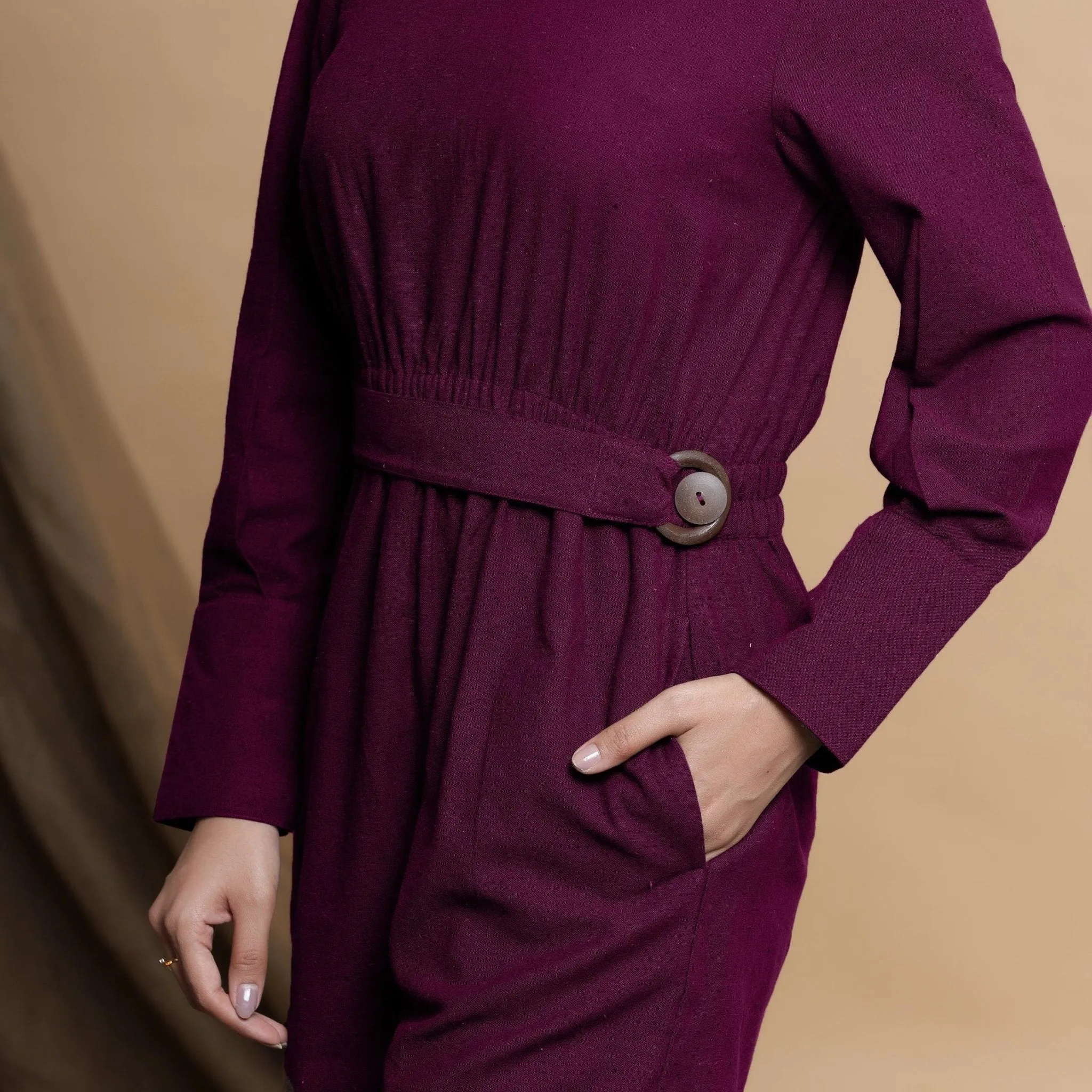 Mulberry Cotton Square Neck Gathered Romper