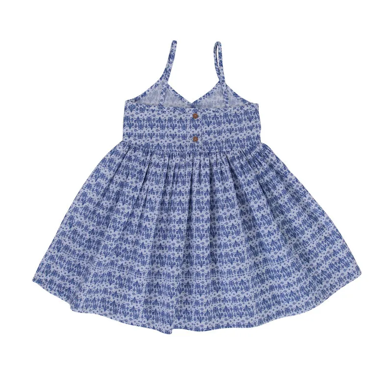 Peggy Sky Dress Hippy Blue