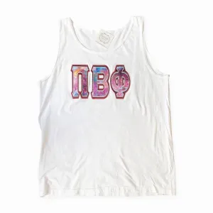 PI BETA PHI DOUBLE APPLIQUE TANK