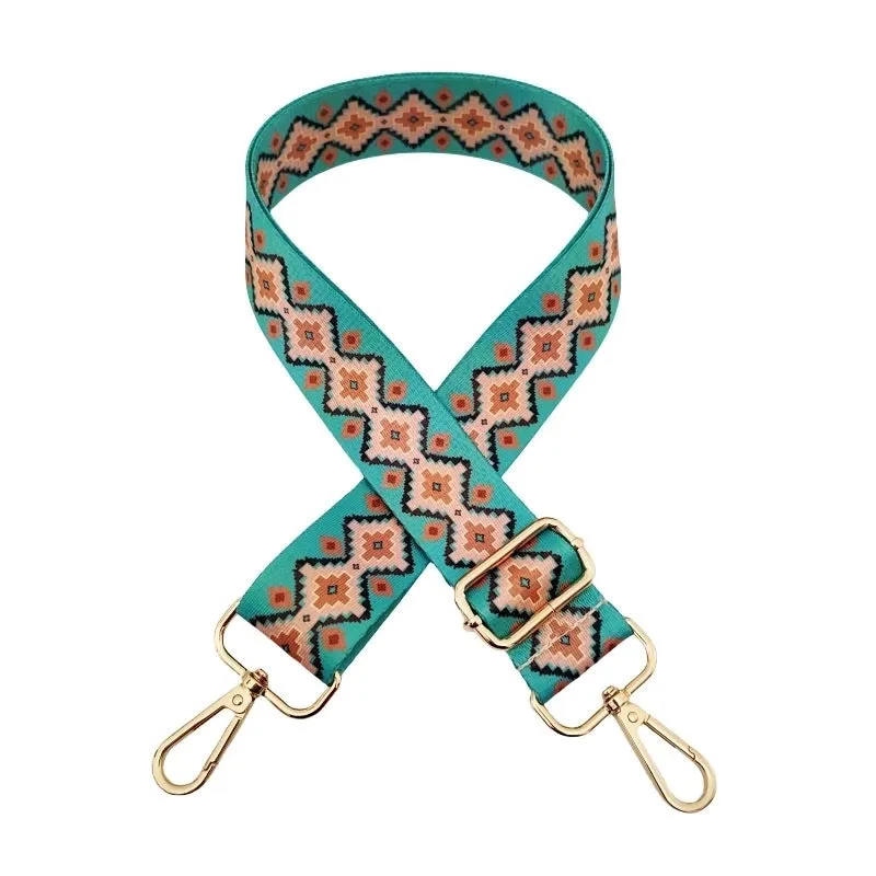 Polyester Geometric Bag Strap