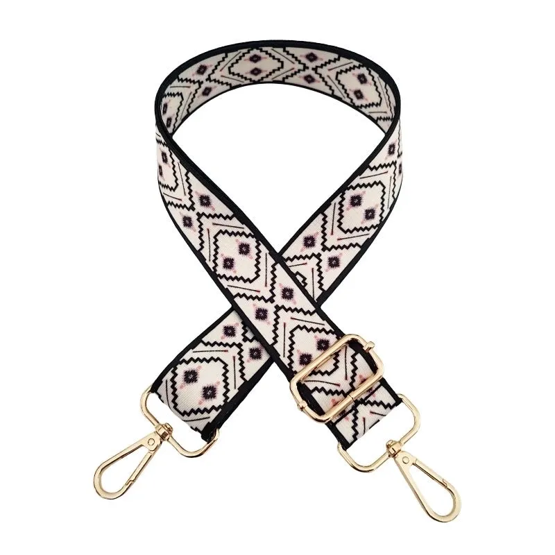 Polyester Geometric Bag Strap
