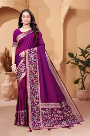 Premium Lilac Soft Silk Saree