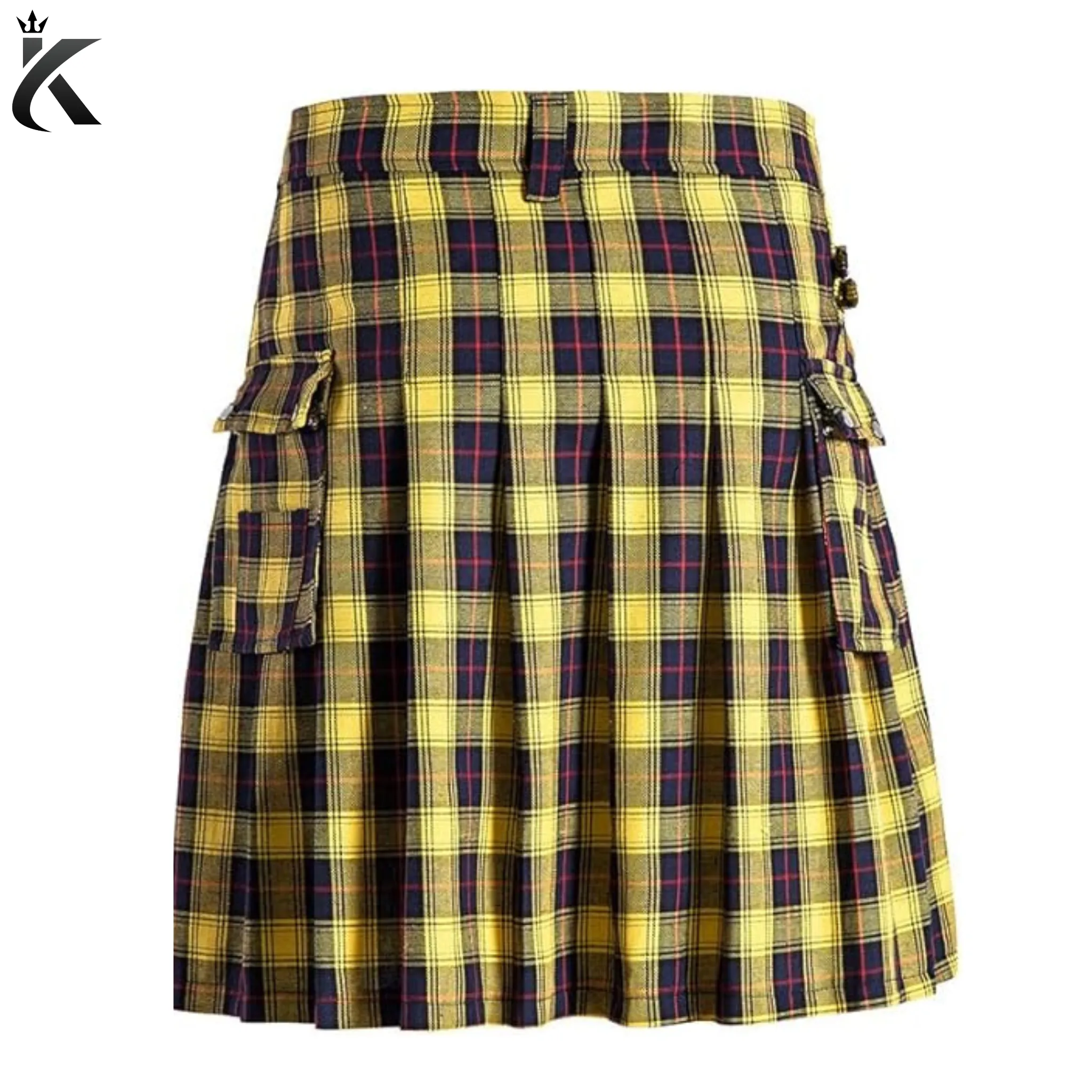 Premium Scottish Men's Traditional Highland Tartan Kilt Modern Utility Kilt - Made to order