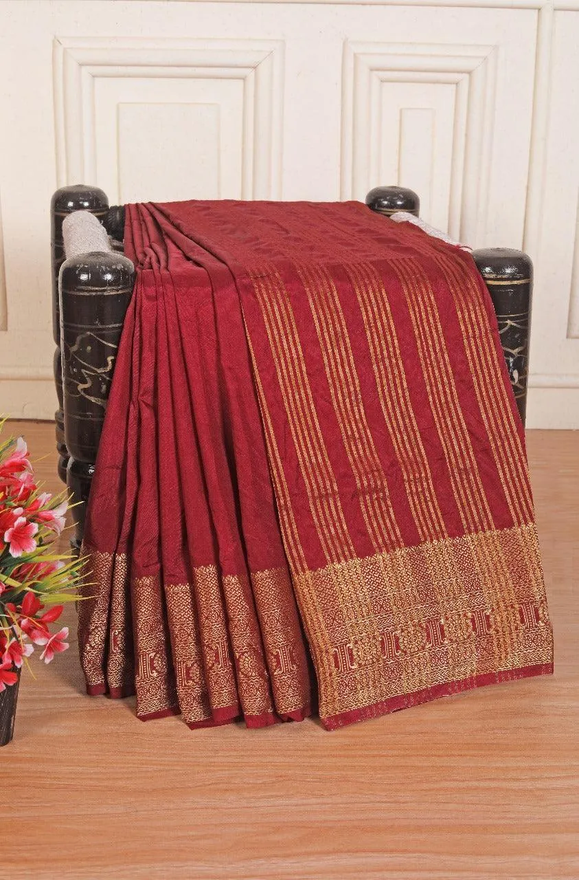 Pure Mysore Silk Sarees: Where Tradition Meets Luxury in Maroon