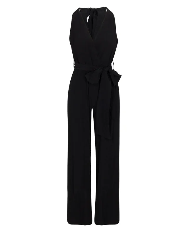 Rayon Halter Neck Disco Jumpsuit