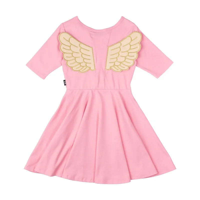 Rock Your Kid Pink Fairy Flutter Waisted Dress