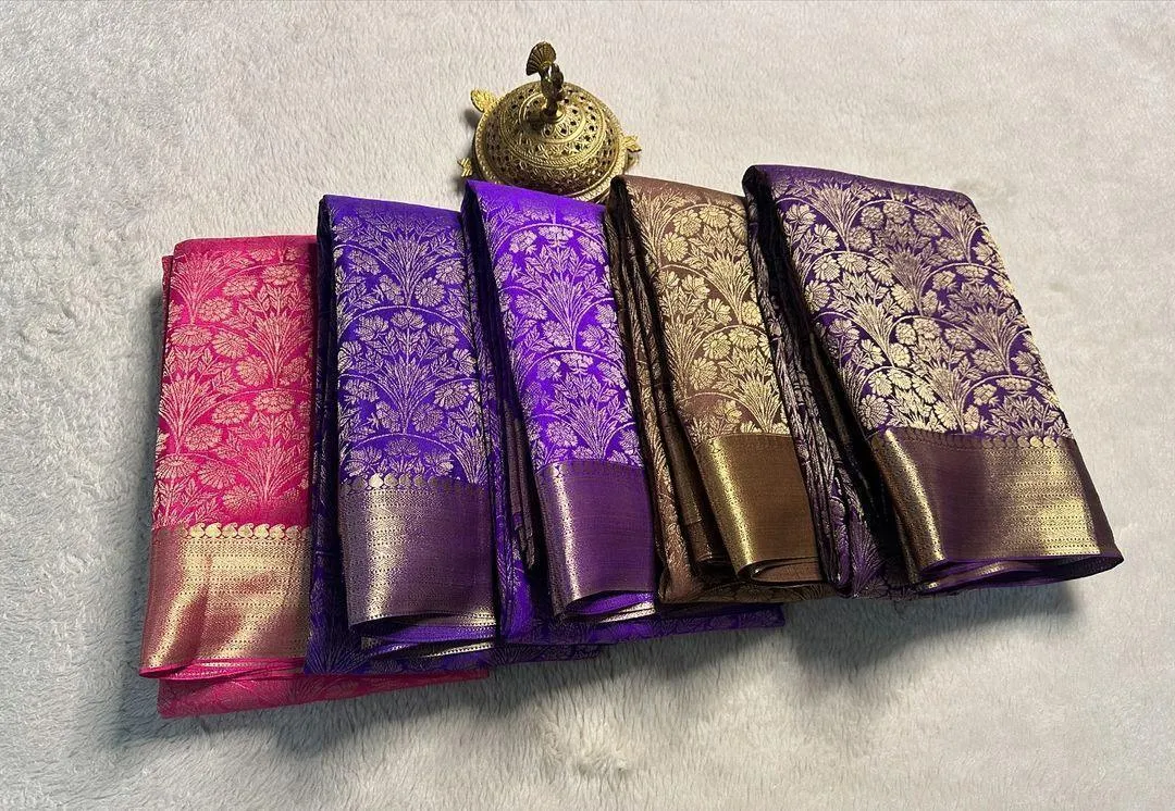 Shop Now: Exquisite Pure Brocade Mysore Silk Sarees